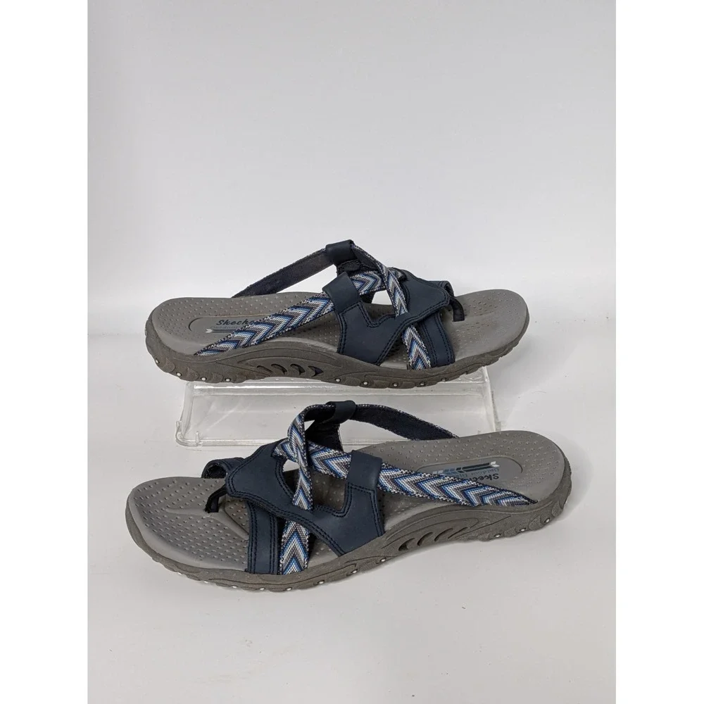 Skechers Women's Size 8 Navy Blue Sport Sandals Strappy Outdoor Comfort